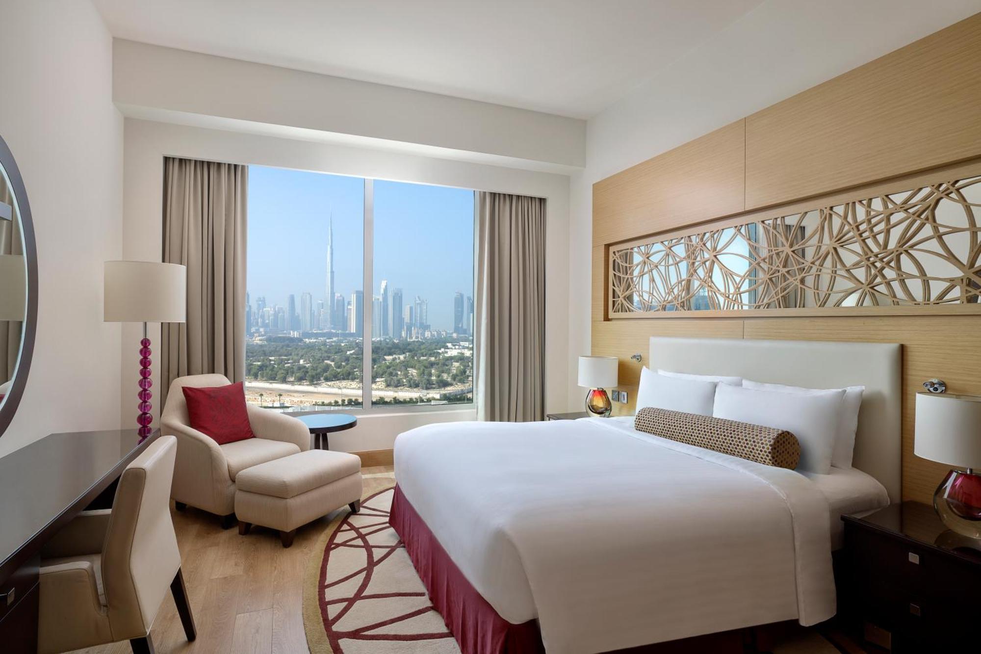 Marriott Executive Apartments Al Jaddaf, Dubai Eksteriør bilde A bedroom at the hotel