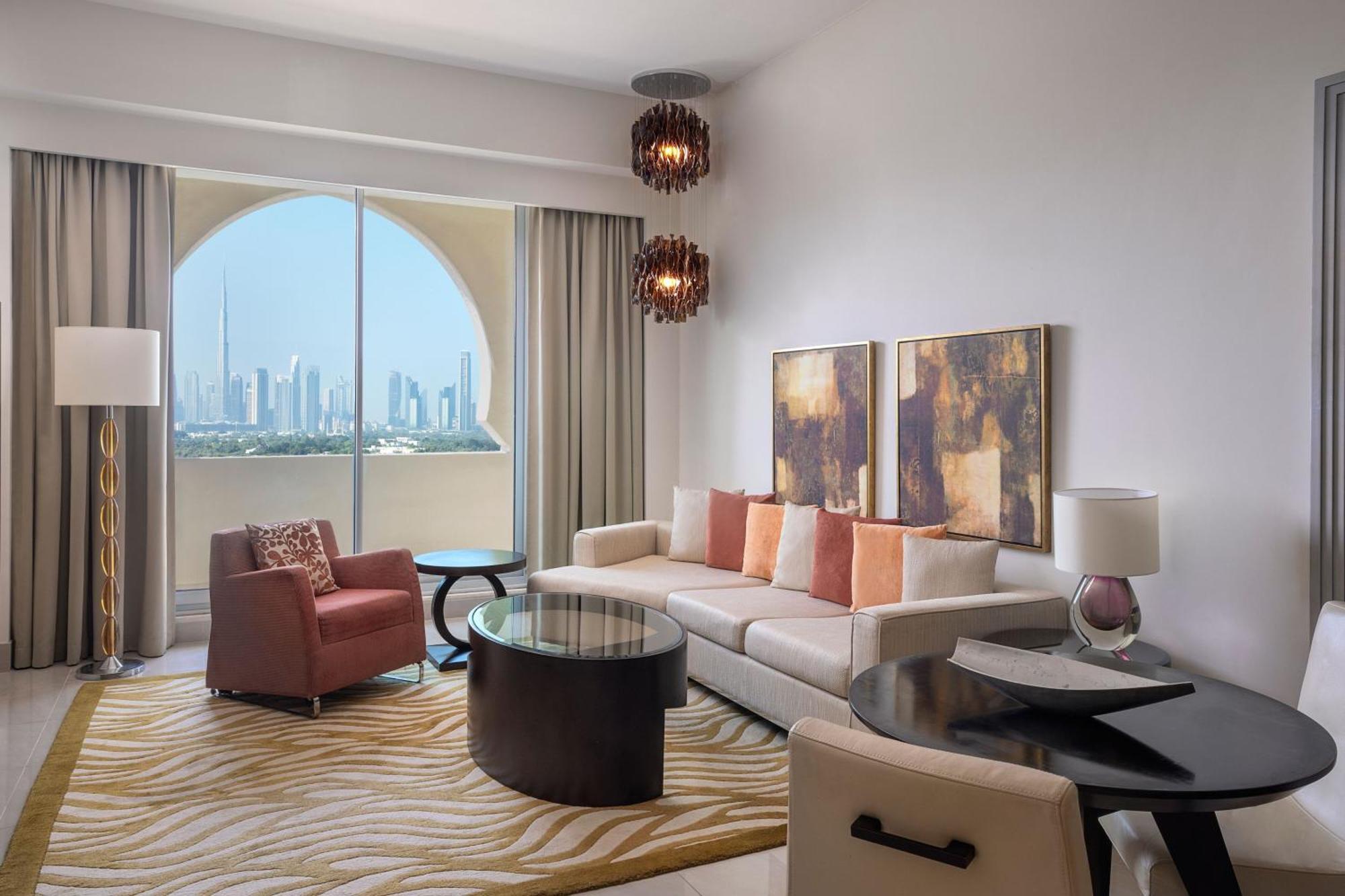 Marriott Executive Apartments Al Jaddaf, Dubai Eksteriør bilde Living room
